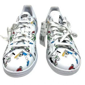 Adidas Originals Stan Smith Disney Goofy White Men sz 8 WOMEN 9